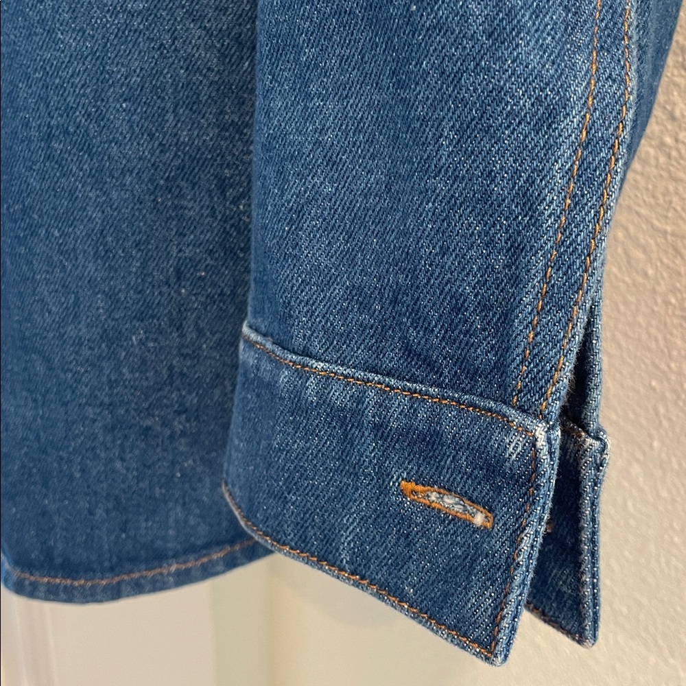 Sezane Will Jacket Denim Blue - Size M - Picture 3 of 8